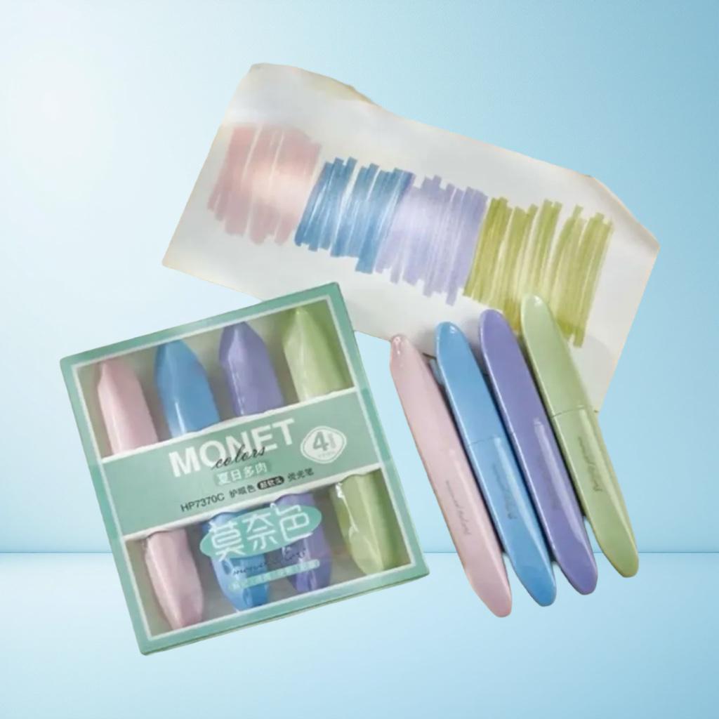 MONET CY-688 MASKARA YEŞİL FOSFORLU KALEM 4'LÜ SET